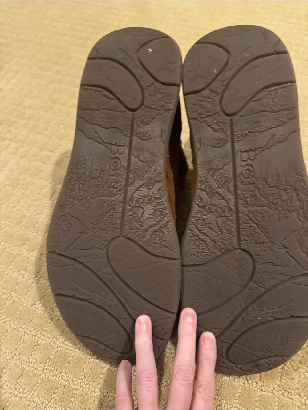 Born brown suede